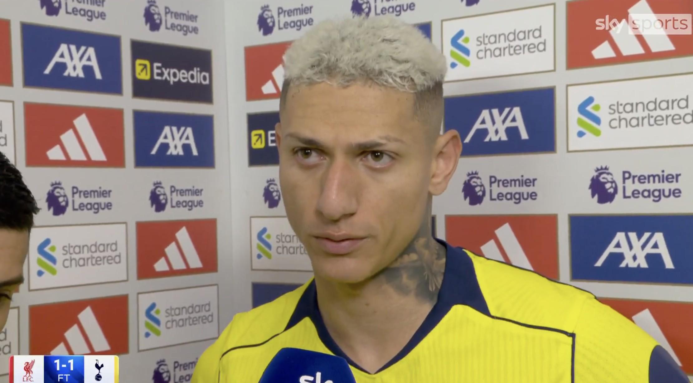 星空体育-里沙利松：我喜欢对阵强队，这对我来说是一个很好的机会